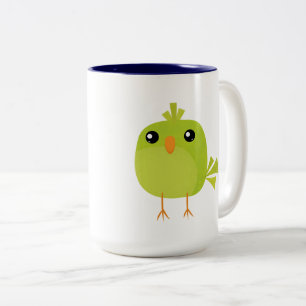 Kleine niedliche Vögel Zweifarbige Tasse
