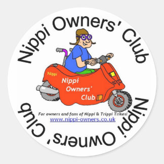 Kleine Nippi-Sticker Runder Aufkleber