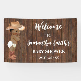 Kleine OM Baby Cowboy Western Begrüßungsdusche Banner