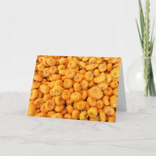 Kleine Orange Fall Harvest Pumpkins Karte