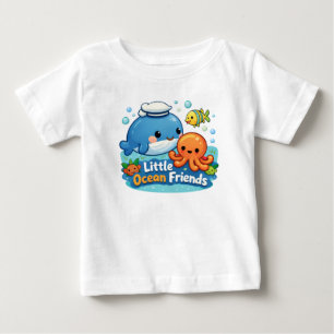 Kleine Ozeanfreunde – Süße Meerestiere Babyshirt Baby T-shirt