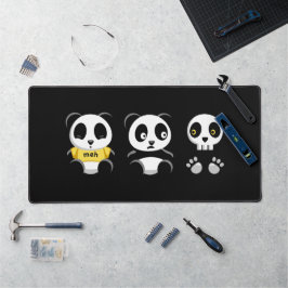 Kleine Pandas im Dunkeln Schreibtischunterlage