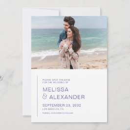 Kleine Parzwinkle-Hochzeit für Fotos Save The Date