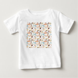 Kleine, pastellfarbene Dreiecke Baby T-shirt