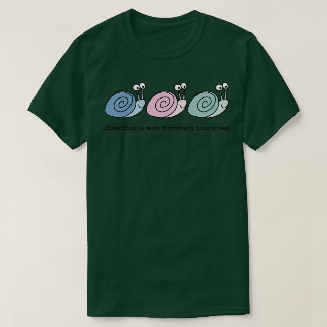 Kleine Pastelschnecken T-Shirt (Design vorne)