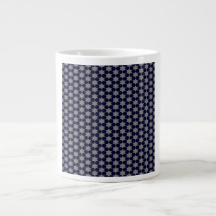 Kleine Patriotische Weiße Sterne Jumbo-Tasse
