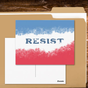 Kleine patriotische Widerstands-Politik Postkarte