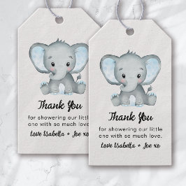 Kleine Peanut Blue Elephant Baby Dusche Geschenkanhänger