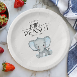 Kleine Peanut Blue Elephant Baby Dusche Pappteller