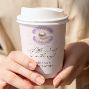 Kleine Pearl Baby Dusche Pappbecher