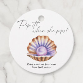 Kleine Pearl Baby Dusche - Pop! Wenn sie Pop! Geschenkanhänger