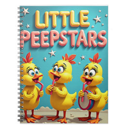 Kleine Peepstars - Retro Osterband Vibes Notizblock