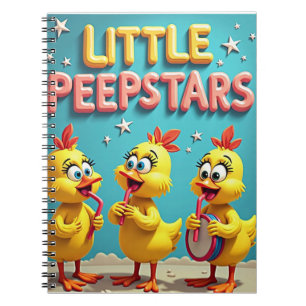 Kleine Peepstars - Retro Osterband Vibes Notizblock
