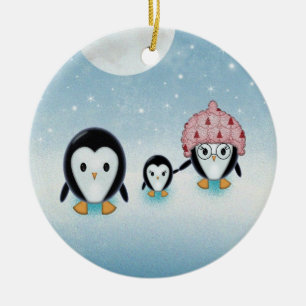 Kleine Penguin Weihnachtsschmuck