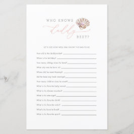 Kleine Perle unter Meer, die Daddy das beste Spiel