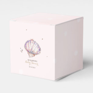Kleine Perlmutt Muscheln Diamanten Punkte Babypart Geschenkschachtel