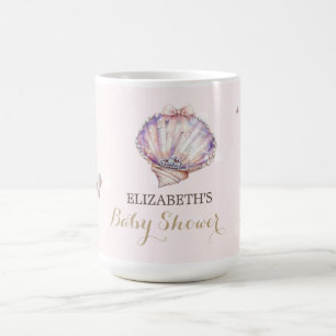 Kleine Perlmutt Muscheln Diamanten Punkte Babypart Kaffeetasse