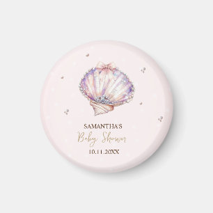 Kleine Perlmutt Muscheln Diamanten Punkte Babypart Magnet