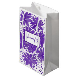 Kleine, Personalisierte, Lila Geschenktasche Kleine Geschenktüte