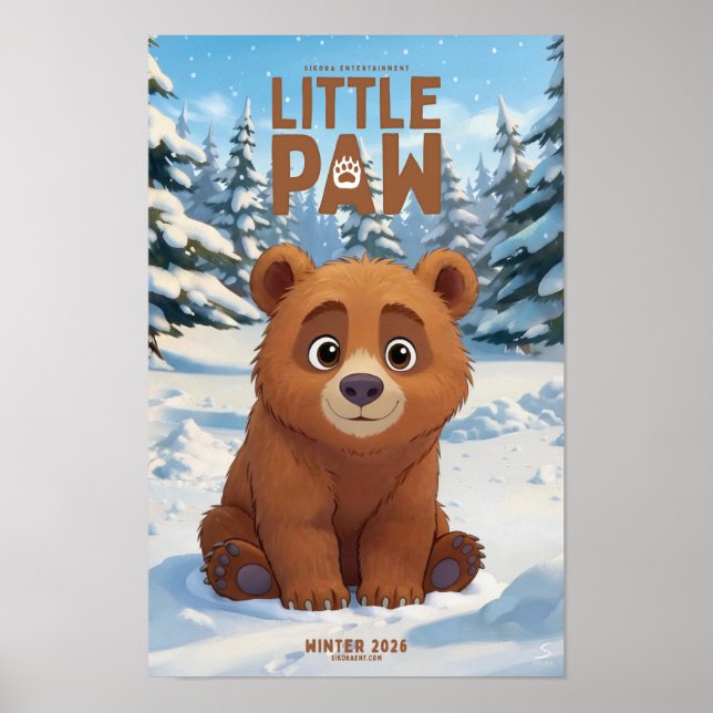 Kleine Pfote Poster (Vorne)