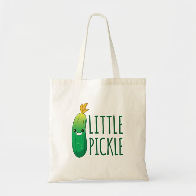 Kleine Pickle Niedliche grüne Pickle mit Sonnenbri Tragetasche (Vorne)