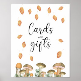 kleine Pilze - Karten und Geschenke Babydusche Poster