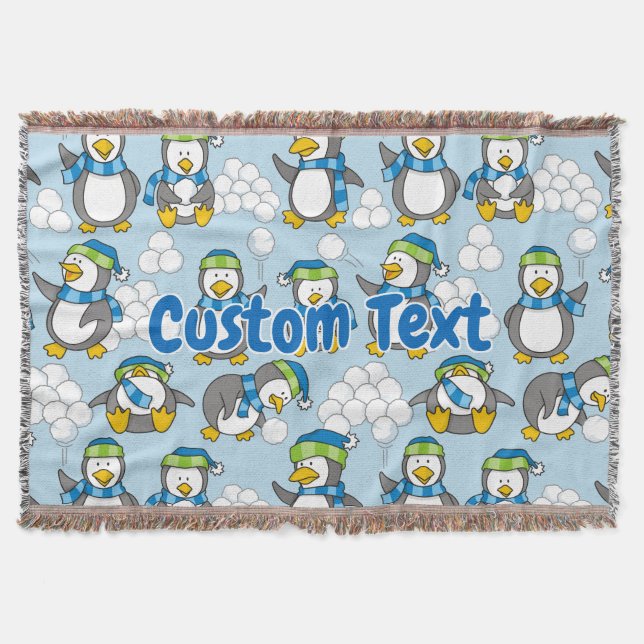 Kleine Pinguine Hintergrund Decke (Vorderseite)