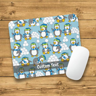 Kleine Pinguine Hintergrund-Mauspad Mousepad