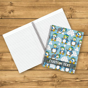 Kleine Pinguine Hintergrund Notizbuch