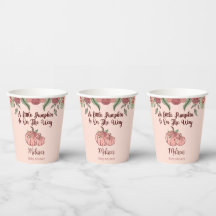 Kleine Pink Pumpkin Baby Dusche