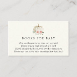 Kleine Pink Pumpkin Books für Baby Enclosure Card Begleitkarte