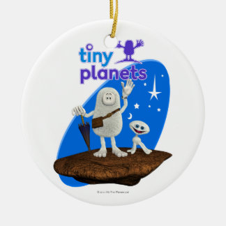 Kleine Planeten Bing u. Bong Keramik Ornament
