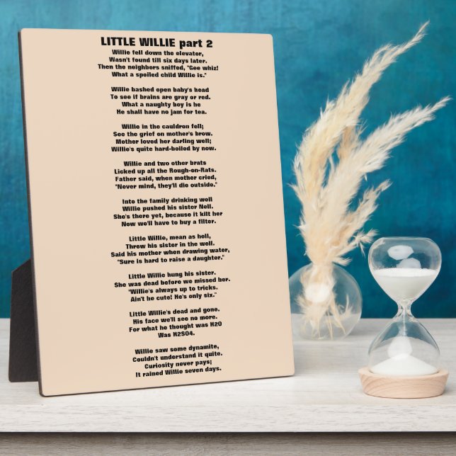 KLEINE POEM Teil 2 Fotoplatte (Seite)