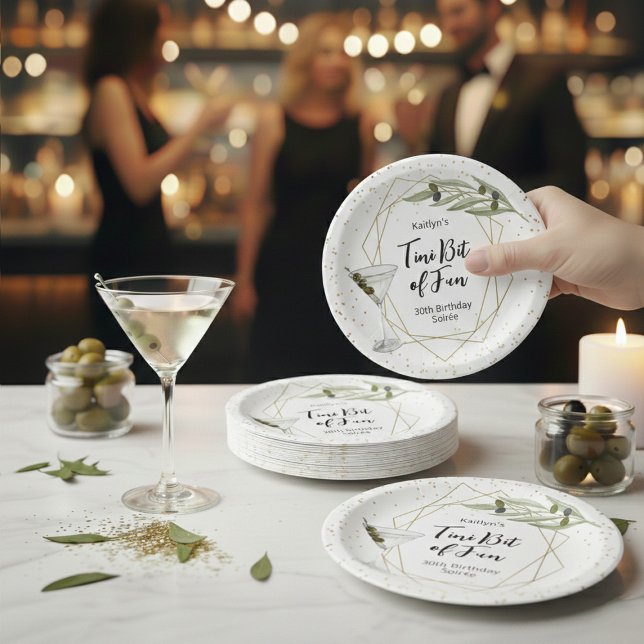 Kleine Portion Spaß Martini Soirée Pappteller (Von Creator hochgeladen)