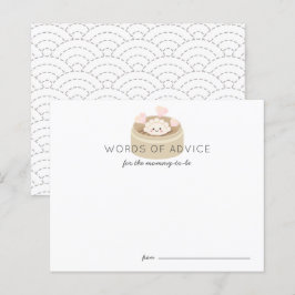 Kleine Potsticker Baby Shower Advice Card