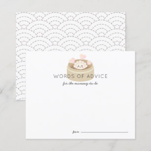 Kleine Potsticker Baby Shower Advice Card