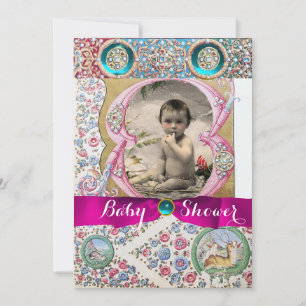 KLEINE PRINCESS BABY DUSCHE FLÜGEL GEMSTONEN EINLADUNG