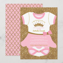 Kleine Princess Ballett Tutu Babydusche Einladung