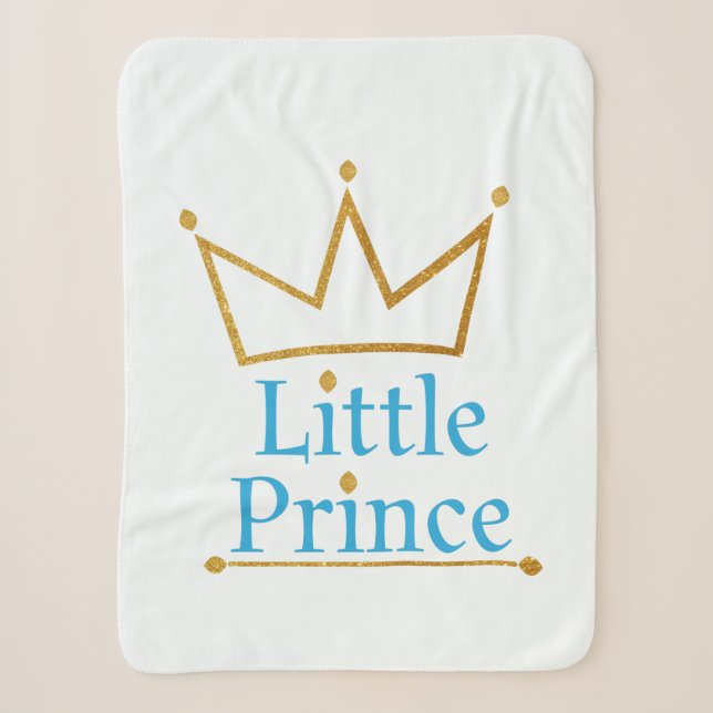 Kleine Prinz-Babydecke Sherpadecke (Vorderseite)