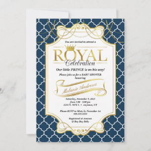 Kleine Prinz Royal Celebration Baby Shower Einladu Einladung