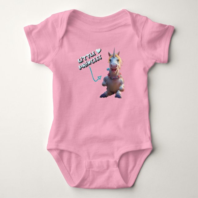 Kleine Prinzessin Baby Strampler (Vorderseite)