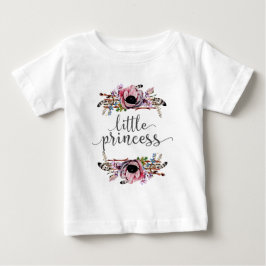 Kleine Prinzessin | Boho Chic Floral Baby Girl Tut T-shirt