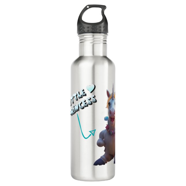 Kleine Prinzessin Edelstahlflasche (Vorderseite)