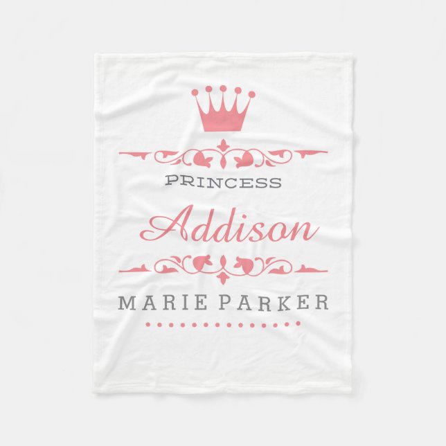 Kleine Prinzessin Fleece Blanket (Vorderseite)