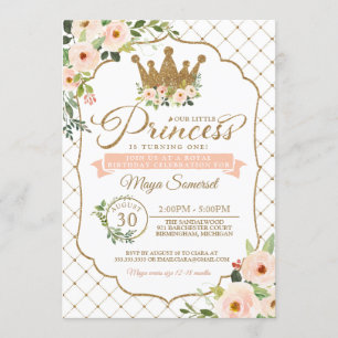 Kleine Prinzessin Floral u. Goldköniglicher Einladung