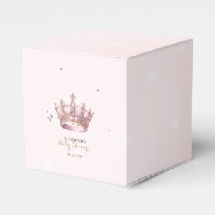 Kleine Prinzessin Krone Perlen Punkte Babyparty Geschenkschachtel