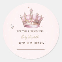 Kleine Prinzessin Krone Perlen Punkte Babyparty