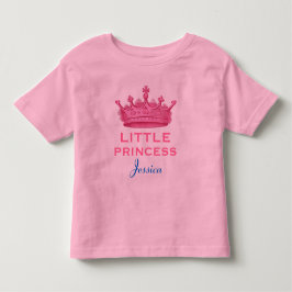 Kleine Prinzessin mit rosa Krone V16 Kleinkind T-shirt