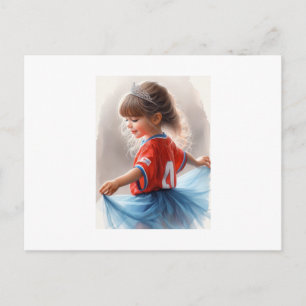 Kleine Prinzessin mit Tiara,  Postkarte