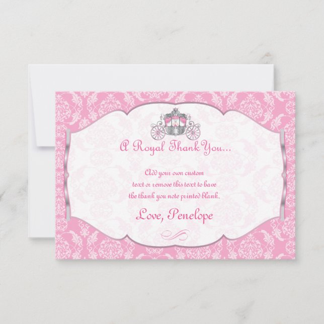 Kleine Prinzessin Thank You Cards Dankeskarte (Vorderseite)